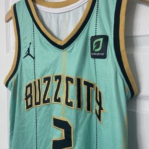 LaMelo Ball Charlotte Hornets RARE Buzz City Rookie  Nike  Jersey- Teal / Large